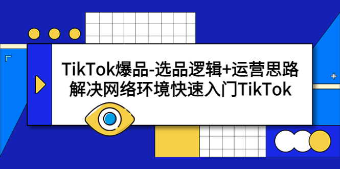 TikTok爆品-选品逻辑+运营思路：解决网络环境快速入门TikTok-无双资源网