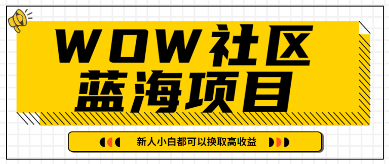 有道词典WOW社区蓝海项目，目前高速上升期，新人小白都可以换取高收益-无双资源网