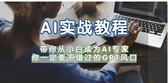 AI实战教程，带你从小白成为AI专家，你一定要不错过的G-P-T风口-无双资源网