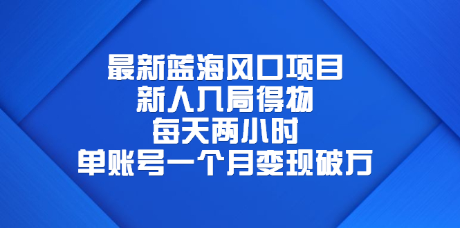 【百度网盘】最新蓝海风口项目，新人入局得物，每天两小时，单账号一个月变现破万-无双资源网