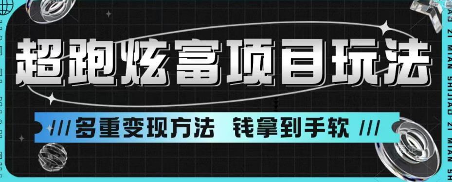 【百度网盘】超跑炫富项目玩法，多重变现方法，玩法无私分享给你【揭秘】-无双资源网