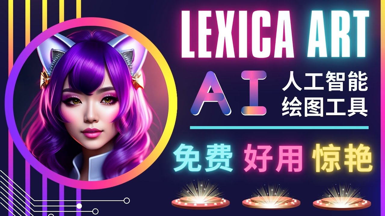 AI人工智能给图工具，免费-简单-好用 AI文本转图像 海量创意和图库！-无双资源网