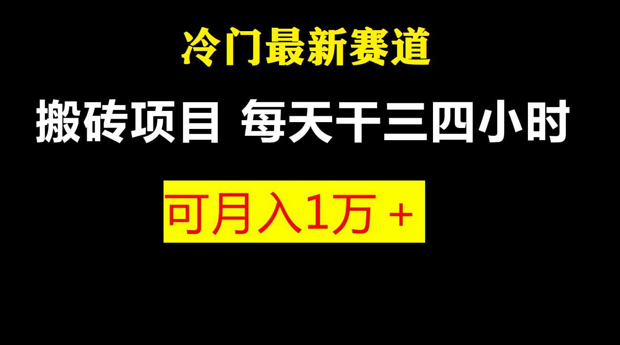 【百度网盘】最新冷门游戏搬砖项目，小白零基础也可以月入过万（附教程+软件）-无双资源网