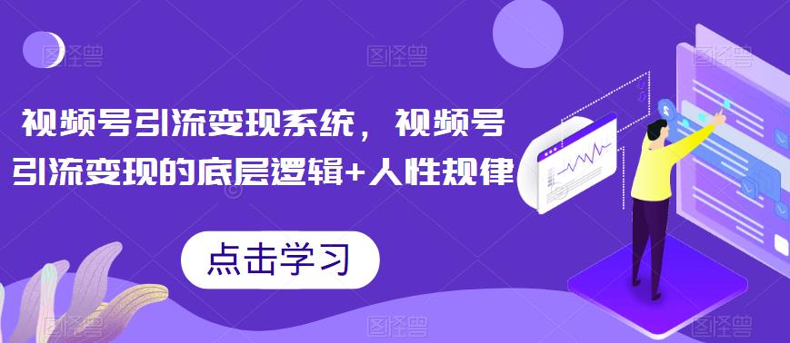 【百度网盘】视频号引流变现系统，视频号引流变现的底层逻辑+人性规律-无双资源网