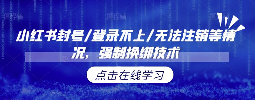 【百度网盘】小红书封号/登录不上/无法注销等情况，强制换绑技术【揭秘】-无双资源网