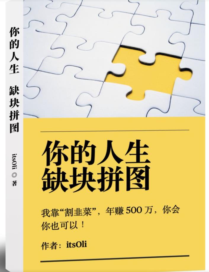 【百度网盘】某高赞电子书《你的人生，缺块拼图——我靠“割韭菜”，年赚500万，你会你也可以》-无双资源网