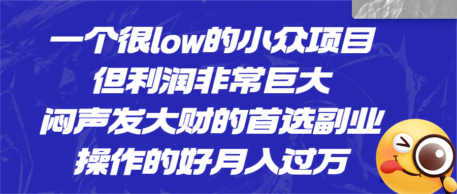 【百度网盘】一个很low的小众项目，但利润非常巨大，闷声发大财的首选副业，月入过万-无双资源网