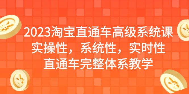 【百度网盘】2023淘宝直通车高级系统课，实操性，系统性，实时性，直通车完整体系教学-无双资源网