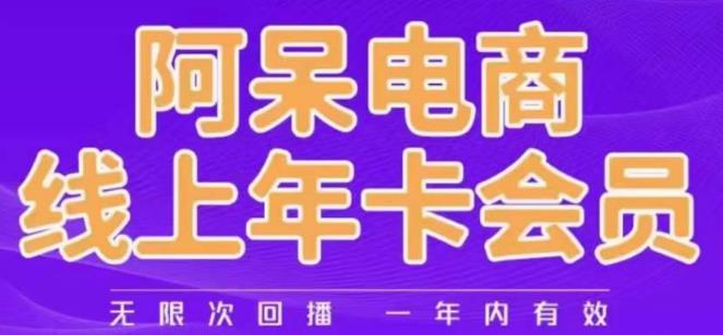 【百度网盘】阿呆电商线上年会员，阿呆电商干货分享（更新中）-无双资源网