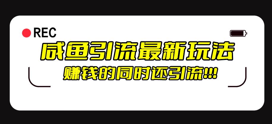 【百度网盘】咸鱼引流最新玩法，赚钱的同时，日引流100+-无双资源网