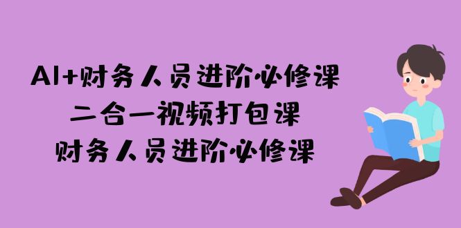 【百度网盘】AI + 财务人员进阶必修课二合一视频打包课，财务人员进阶必修课-无双资源网