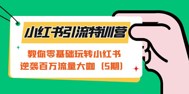 【百度网盘】小红书引流特训营-第5期：教你零基础玩转小红书，逆袭百万流量大咖-无双资源网