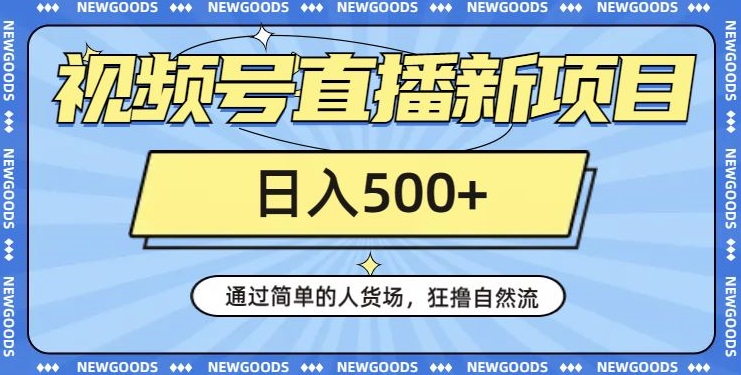 【百度网盘】视频号直播新项目，通过简单的人货场，狂撸自然流，日入500+【260G资料】-无双资源网