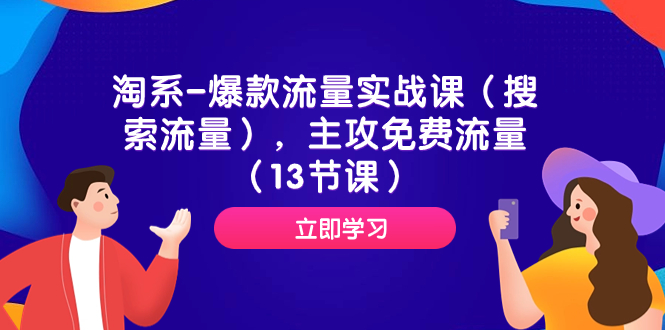 【百度网盘】淘系-爆款流量实战课（搜索流量），主攻免费流量（13节课）-无双资源网