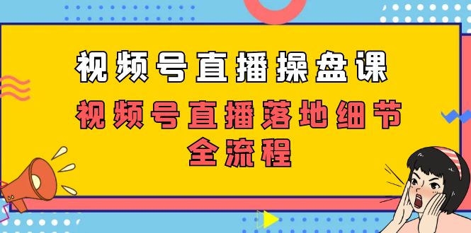 【百度网盘】视频号直播操盘课，视频号直播落地细节全流程（27节课）-无双资源网