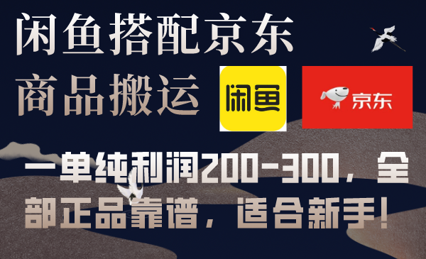 【夸克网盘】闲鱼搭配京东备份库搬运，一单纯利润200-300，全部正品靠谱，适合新手！-无双资源网