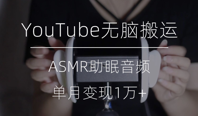 【夸克网盘】冷门玩法，YouTube无脑搬运ASMR视频，单月变现1万+【揭秘】-无双资源网