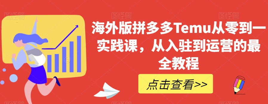 海外版拼多多Temu从零到一实践课，从入驻到运营的最全教程-无双资源网