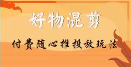 【万三】好物混剪付费随心推投放玩法，随心投放小课抖音教程-无双资源网