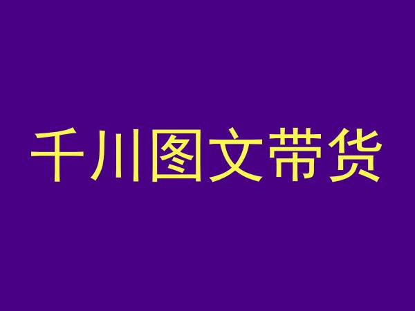 千川图文带货，测品+认知+实操+学员问题，抖音千川教程投放教程-无双资源网