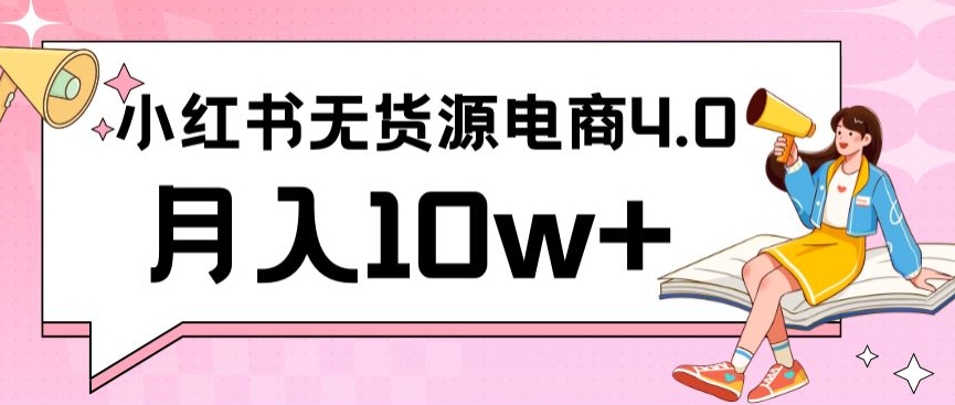 小红书新电商实战，无货源实操从0到1月入10w+联合抖音放大收益【揭秘】-无双资源网