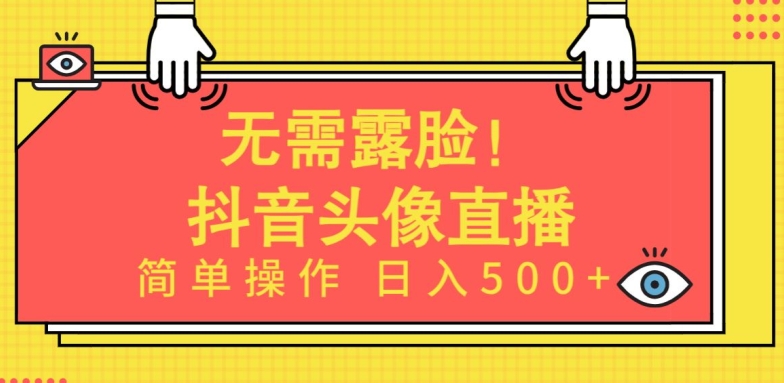 无需露脸，Ai头像直播项目，简单操作日入500+【揭秘】-无双资源网