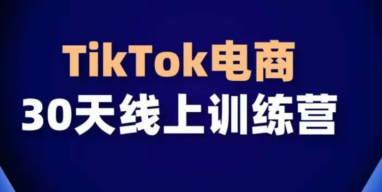 TikTok电商带货30天线上课，不可错过的全球流量洼地！-无双资源网