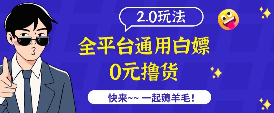 外面收费2980的全平台通用白嫖撸货项目2.0玩法【仅揭秘】-无双资源网