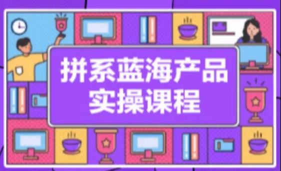 拼系冷门蓝海产品实操课程，从注册店铺到选品上架到流量维护环环相扣-无双资源网