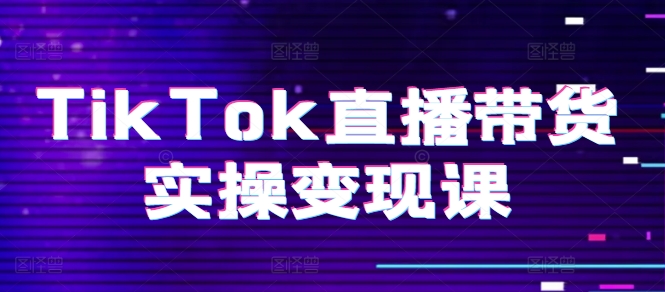 TikTok直播带货实操变现课：系统起号、科学复盘、变现链路、直播配置、小店操作流程、团队搭建等-无双资源网