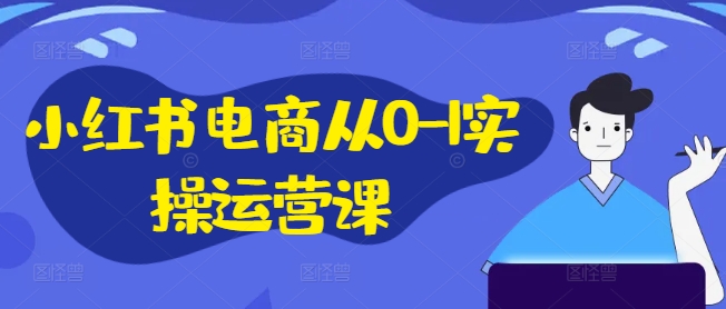 小红书电商从0-1实操运营课，小红书手机实操小红书/IP和私域课/小红书电商电脑实操板块等-无双资源网